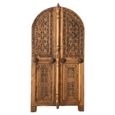 Indian Hand Carved Solid Wooden Cupboard Wardrobe D48